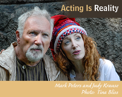 Mark Peters and Judy Krause in The Fool's Lear